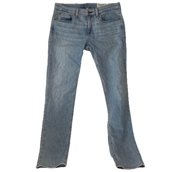 Rag & Bone Dre Low Rise Slim Boyfriend Jeans in JADE Size 26- EUC - Picture 1 of 8